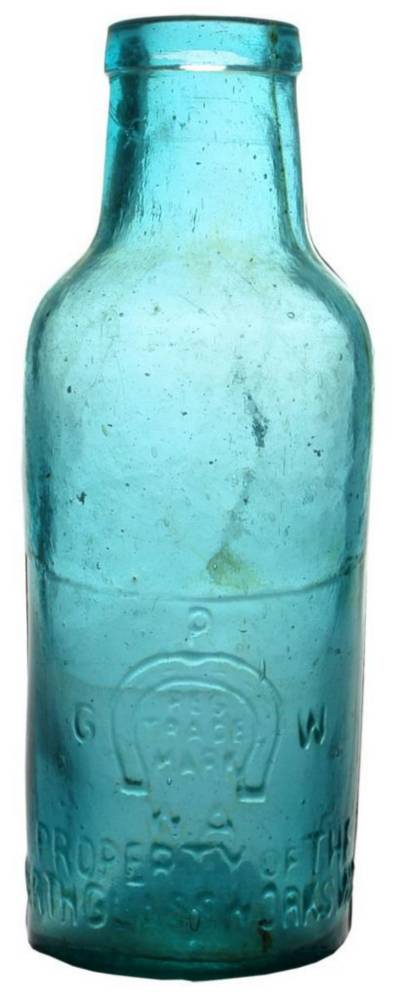 Perth Glassworks Horseshoe Pickle Bottle