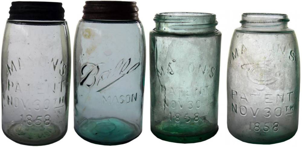 Ball mason Patent Fruit Canning Jars