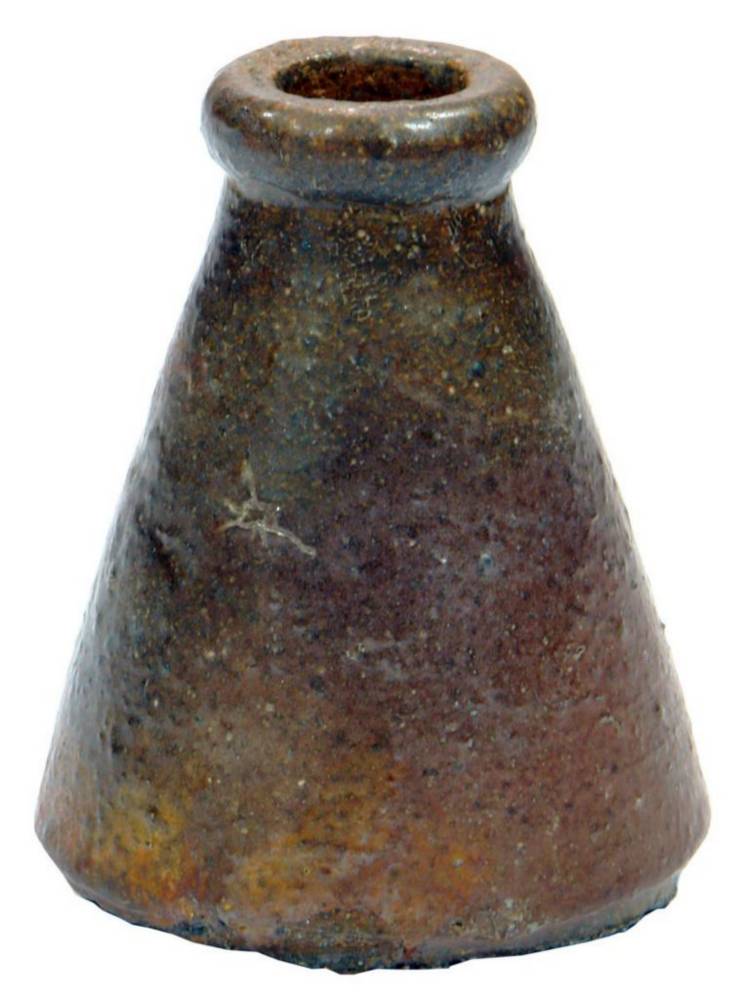 Salt Glaze Stoneware Ink Bottle