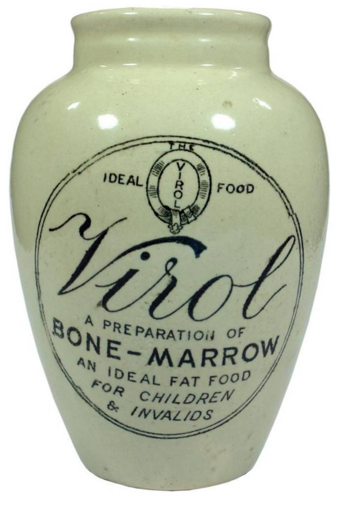Virol Bone Marrow Fat Food Stone Jar