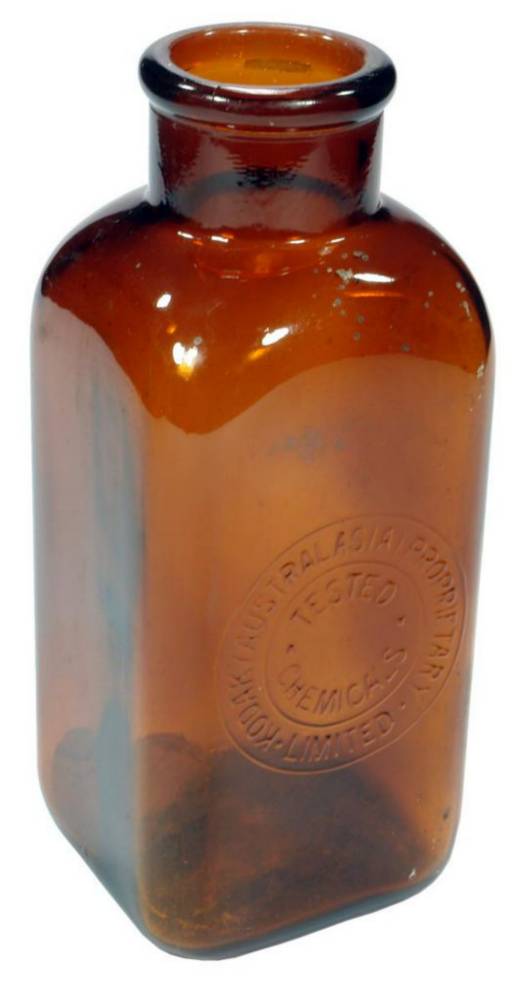 Kodak Australasia Amber Glass Bottle