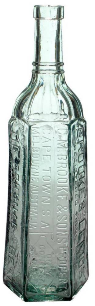 Brooke's Cape Town Melbourne Cordial Bottle