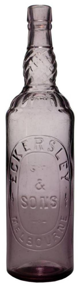 Eckersley Melbourne Amethyst Old Cordial Bottle