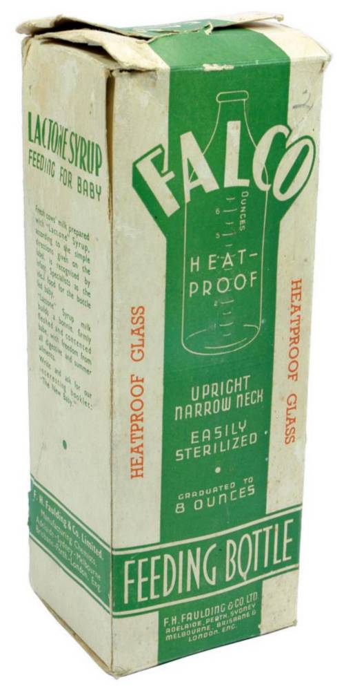 Falco Faulding Glass Baby Feeder Box Bottle
