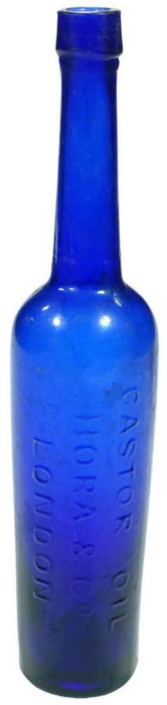 Hora London Cobalt Blue Castor Oil Bottle