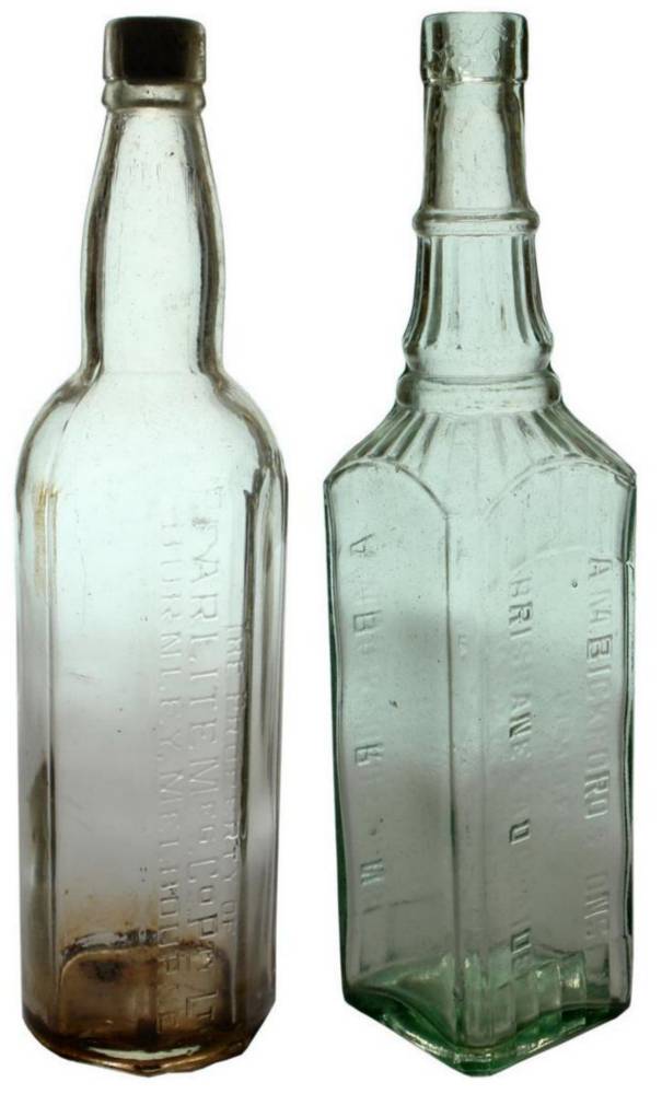 Pearlite Bickford Vintage Cordial Bottles