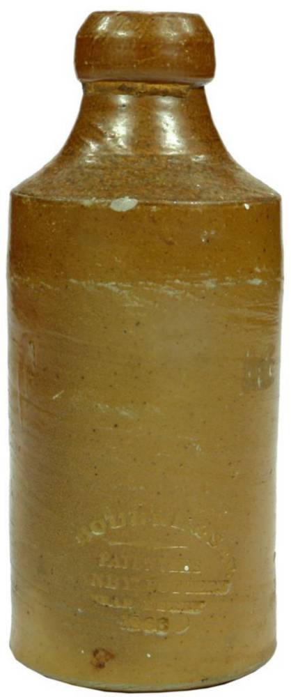 Bourne Denby Pottery 1868 Impressed bottle