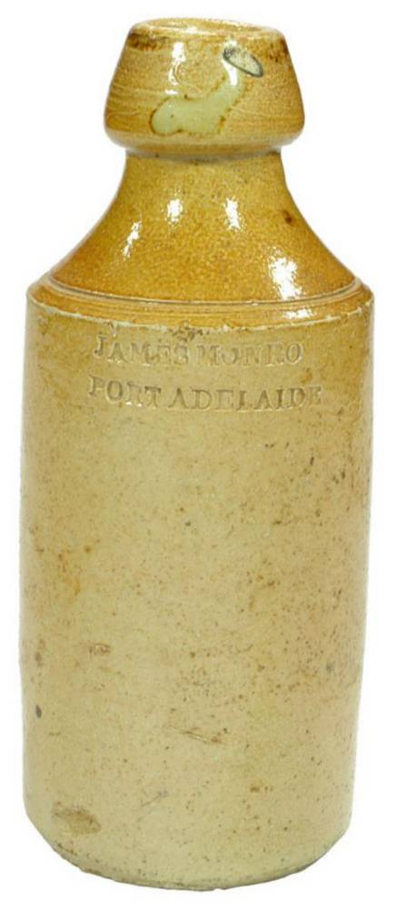 James Monro Port Adelaide Impressed Stoneware Bottle