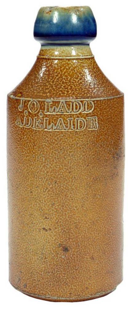 Ladd Adelaide Salt Glaze Blue Lip Bottle