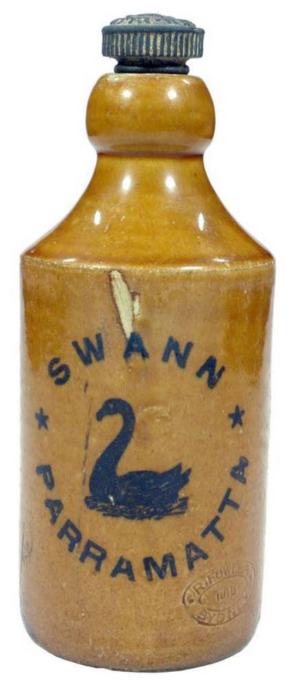 Swann Parramatta Stoneware Ginger Beer Bottle