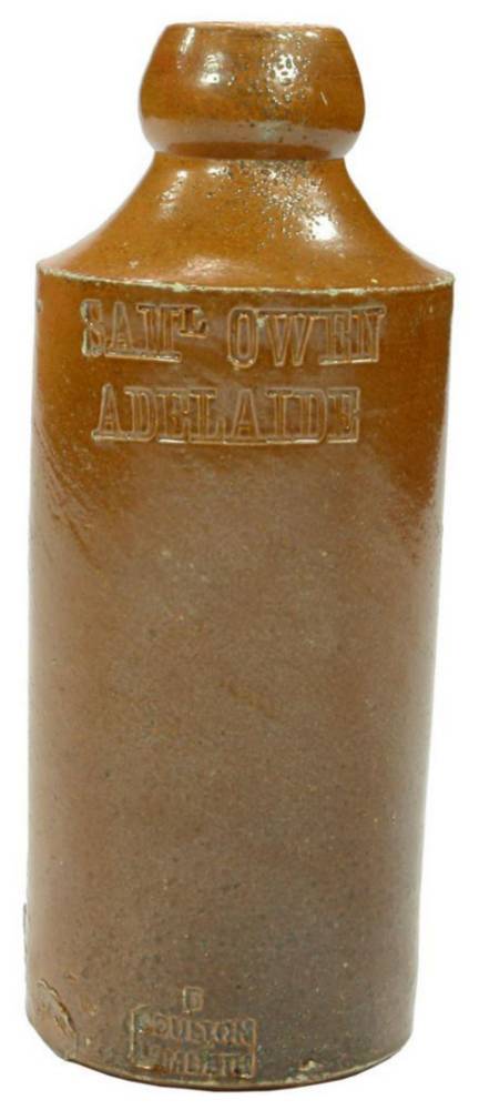 Saml Owen Adelaide Impressed Salt Glaze Bottle
