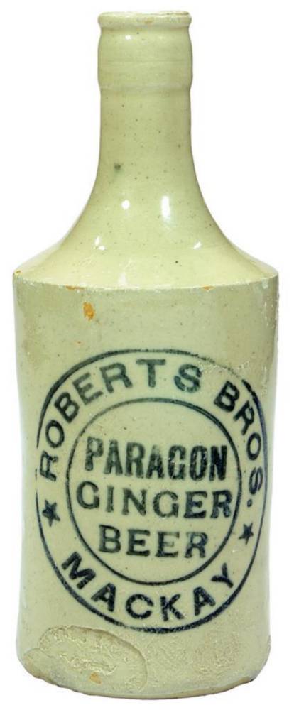 Roberts Bros Paragon Ginger Beer Mackay Bottle