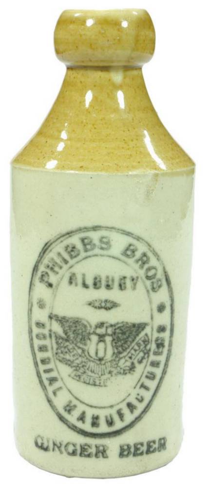 Phibbs Albury Eagle Stone Ginger Beer Bottle