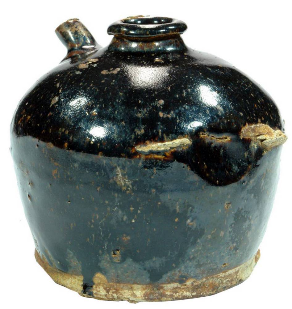 Chinese Stoneware Ceramic Soy Sauce Jar