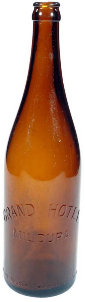 Grand Hotel Mildura Crown Seal Beer Bottle