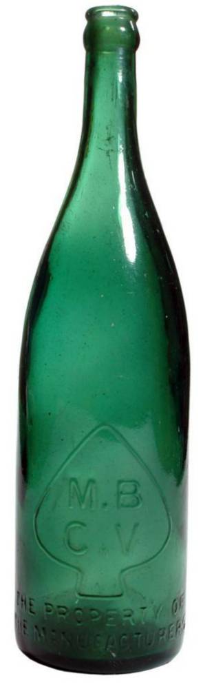 MBCV Emerald Green Crown Seal Beer Bottle