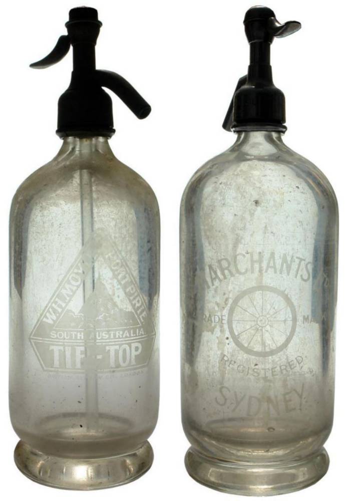 Pair Soda Syphon Vintage Bottles