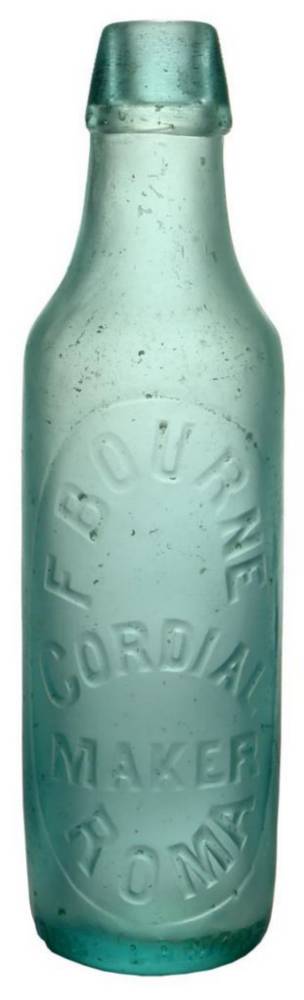 Bourne Cordial Maker Roma Lamont Patent Bottle