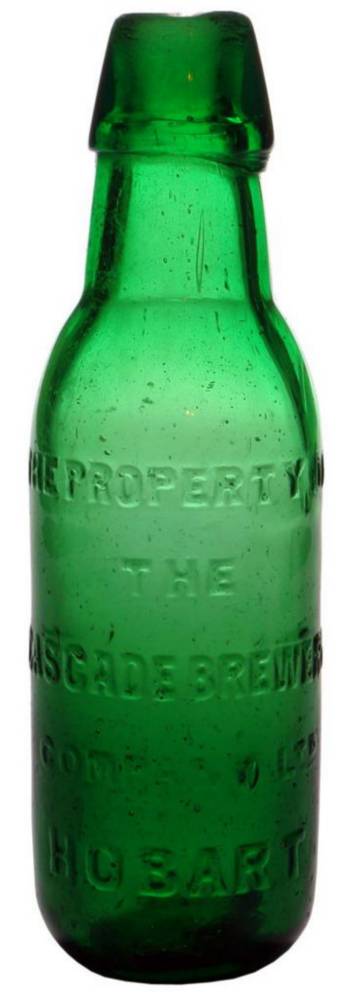 Cascade Brewery Hobart Green Lamont Patent Bottle