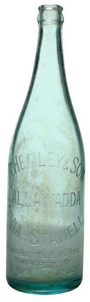 Hemley Callawadda Stawell Crown Seal Lemonade Bottle