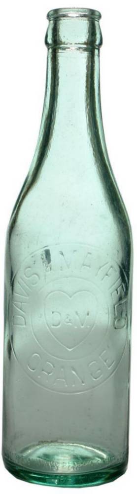 Davis Mayfield Orange Loveheart Crown Seal Bottle