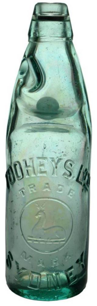 Tooheys Sydney Deer Codd Marble Bottle