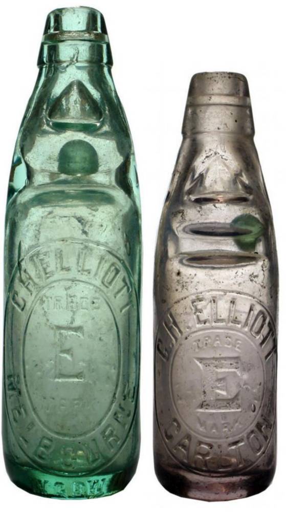 Elliott Melbourne Carlton Codd Marble Bottles