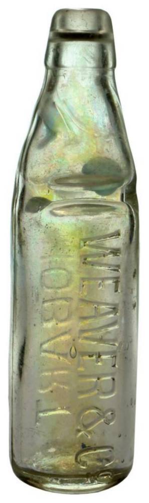 Weaver Hobart Codd Patent Marble Bottle