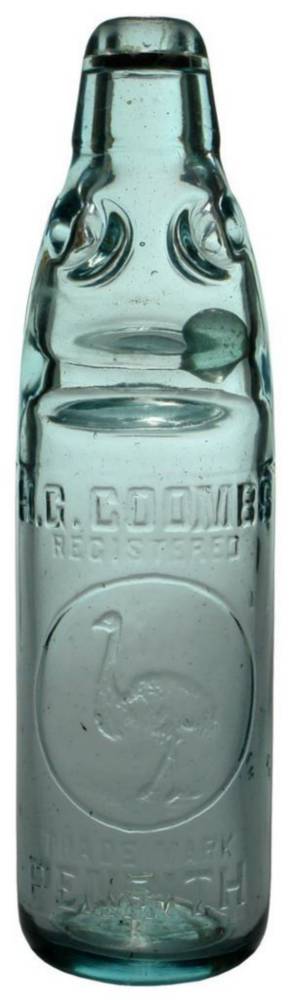 Coombs Penrith Emu Lemonade Codd Marble Bottle