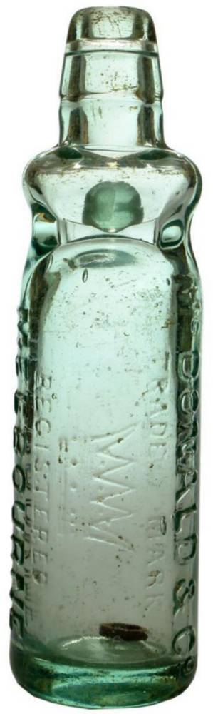 McDonald Melbourne Crown Antique Codd Marble Bottle