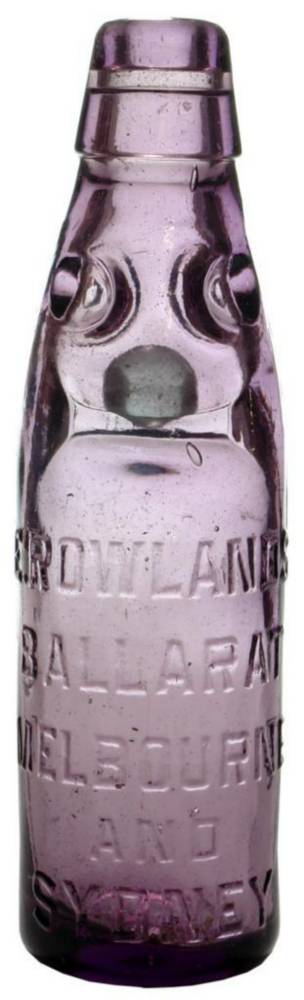 Rowlands Ballarat Melbourne Sydney Codd Marble Bottle