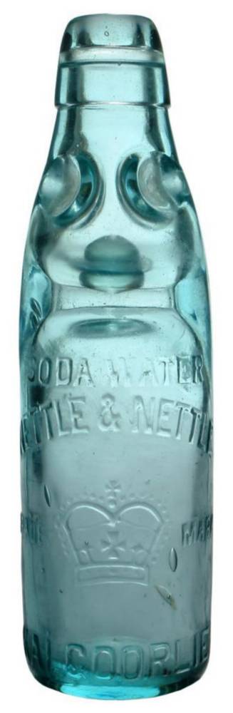 Nettle Kalgoorlie Crown Soda Water Codd Bottle