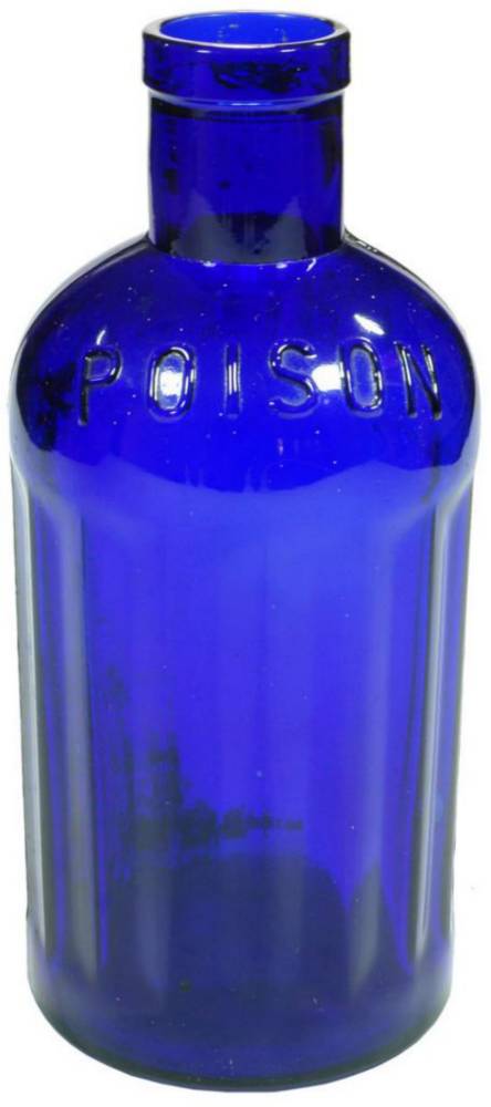 Poison ribbed panels Cobalt Blue Bottle