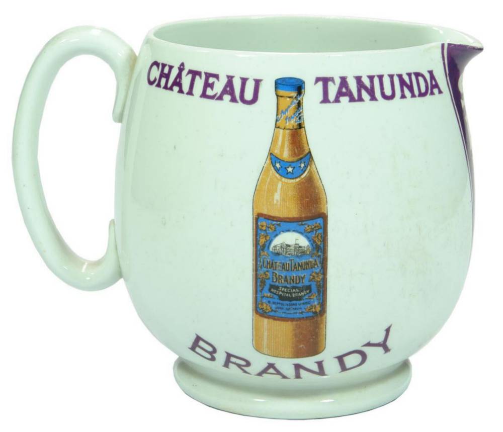 Chateau Tanunda Brandy Seppelt's Advertising Water Jug