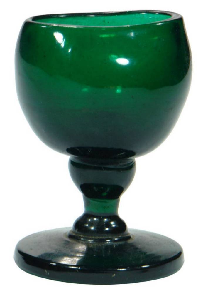 Emerald Green Glass Eye Bath