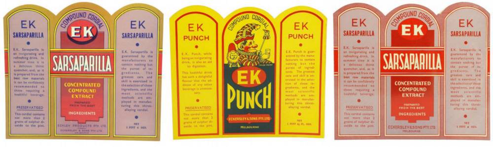 Eckersleys Clown Punch Ephemera Label
