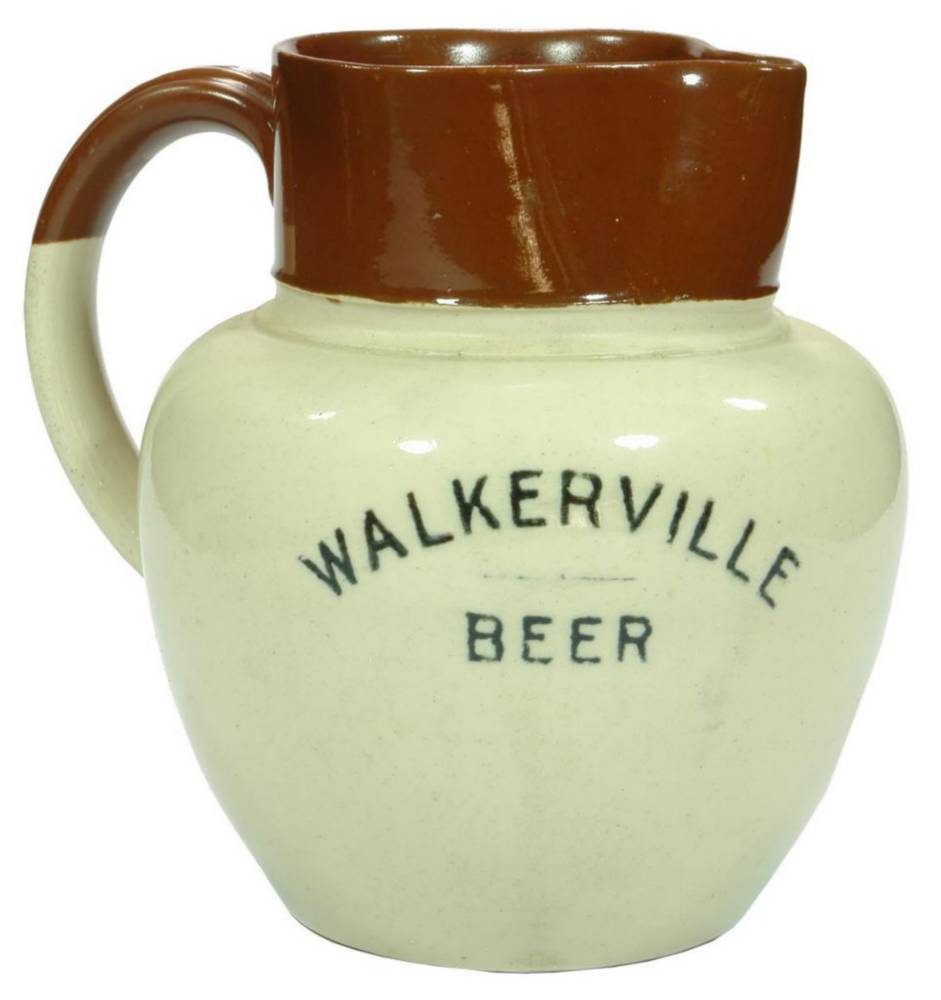 Walkerville Beer Advertising Water Jug