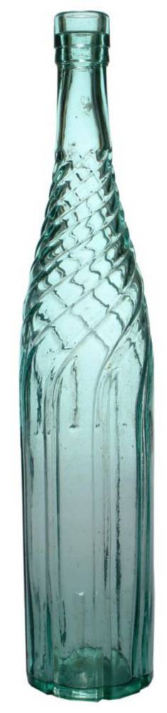 Swirled Pattern Cordial Vinegar Bottle