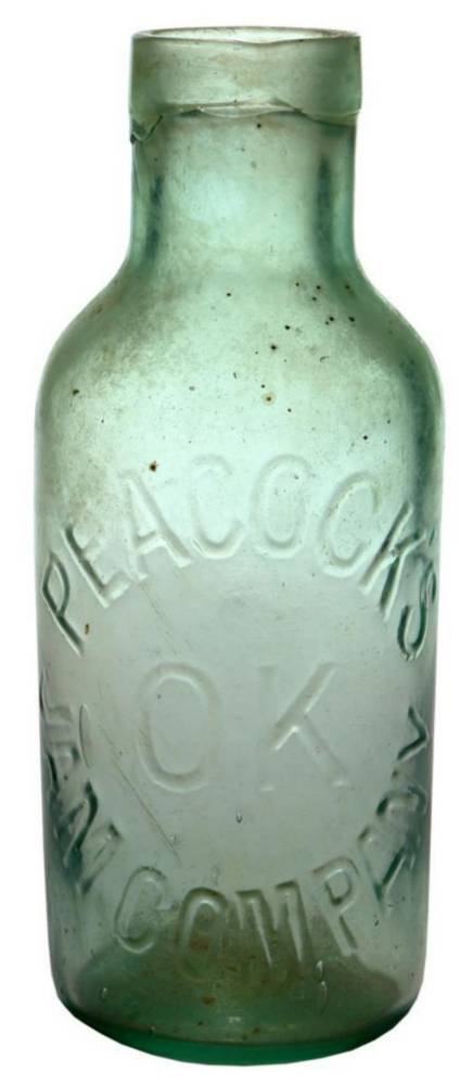 Peacocks OK Jam Company Jar
