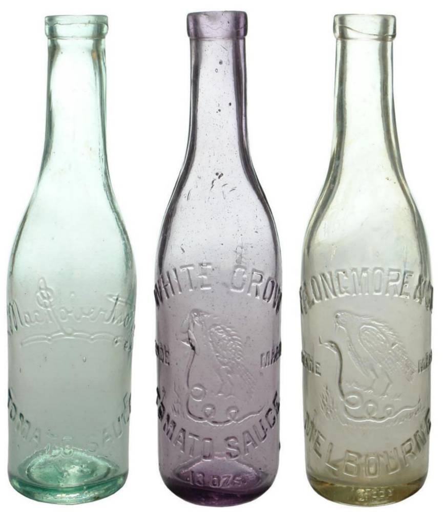 Collection Victorian Sauce Bottles