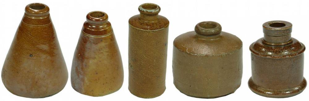 Collection Stoneware Inks Bottles