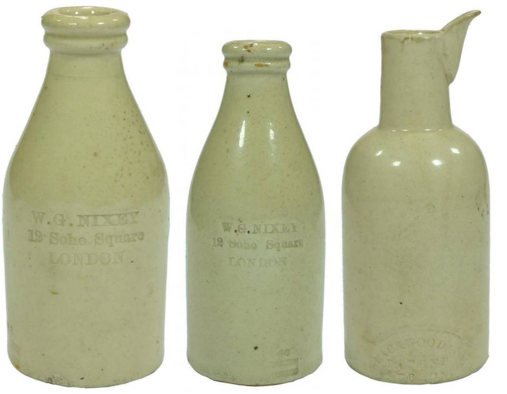 Nixey Blackwood Stoneware Ink Bottles