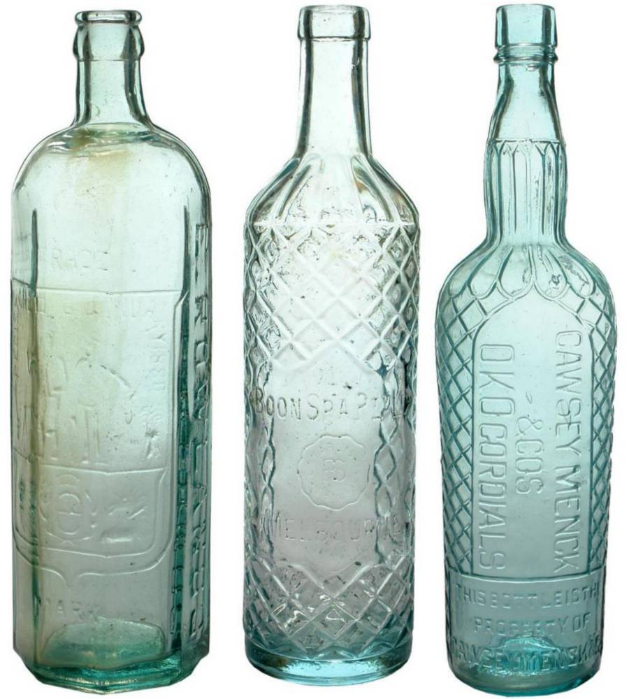 Collection Vintage Cordial Bottles