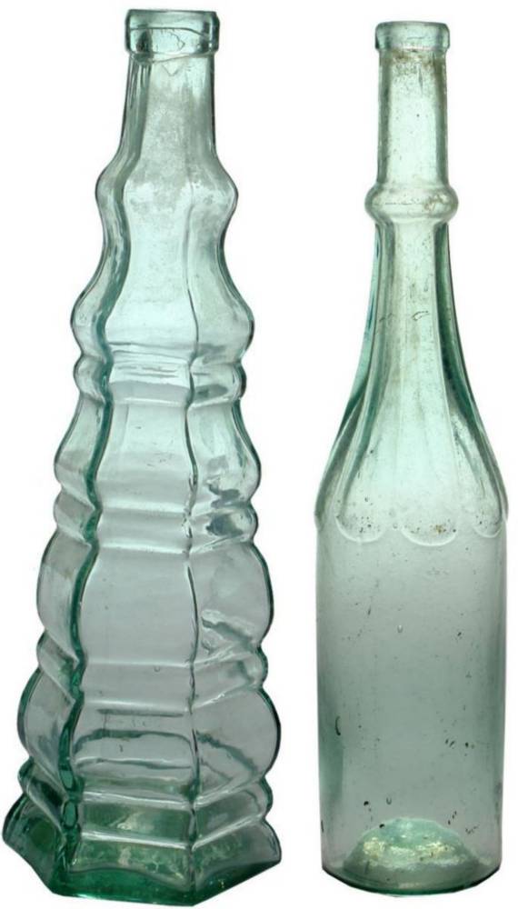 Pair Goldfields Salad Oil Bottles