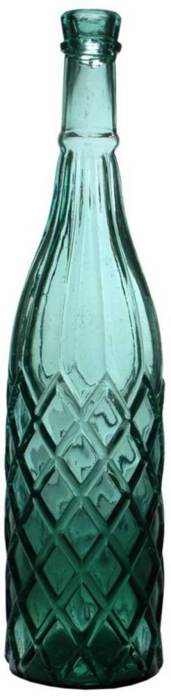 Deeley Stourbridge Registered Goldfields Vinegar Bottle