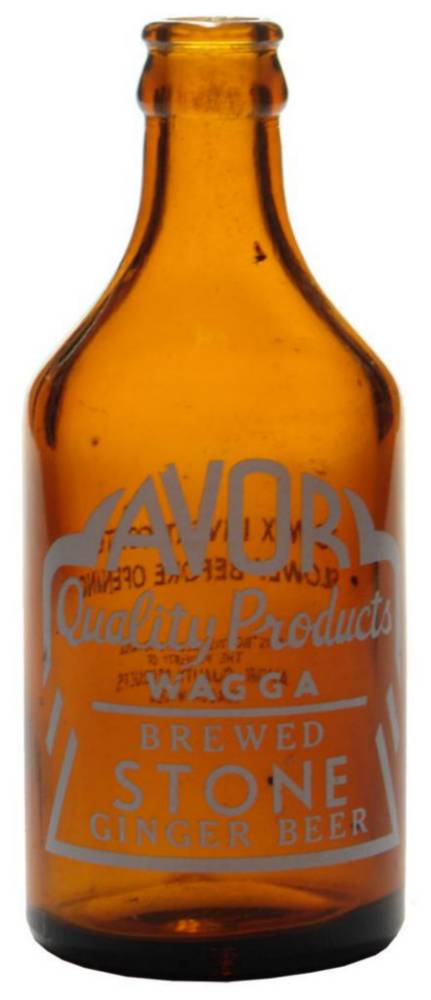 Avor Wagga Glass Ginger Beer Bottle