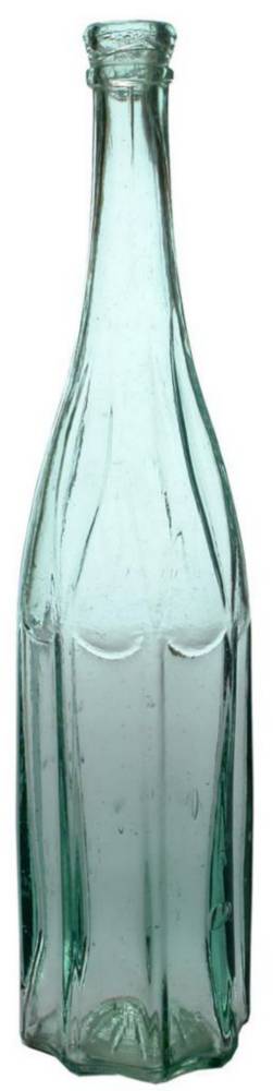 Fluted Scalloped Goldfields Vinegar Bottle