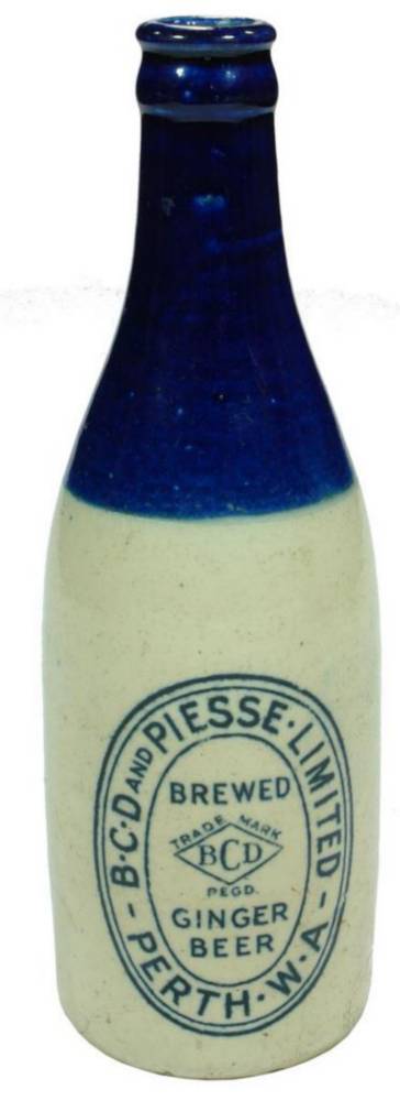 BCD Piesse Govancroft Pottery Ginger Beer Bottle