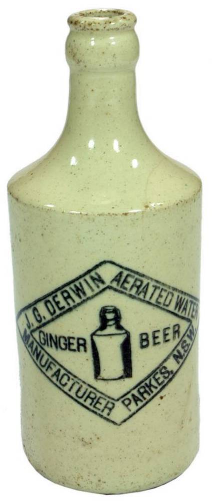 Derwin Parkes Stoneware Crown Seal Bottle