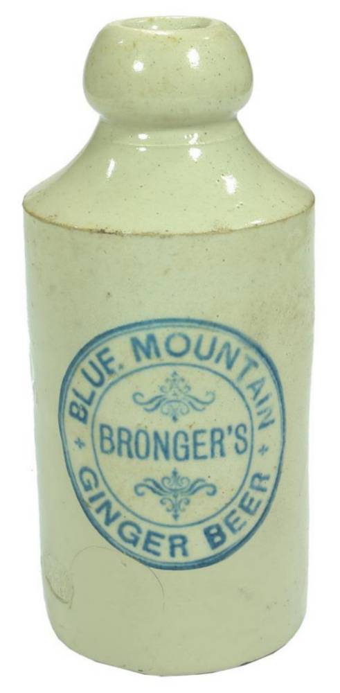Bronger's Blue Mountains Ginger Beer Bottle